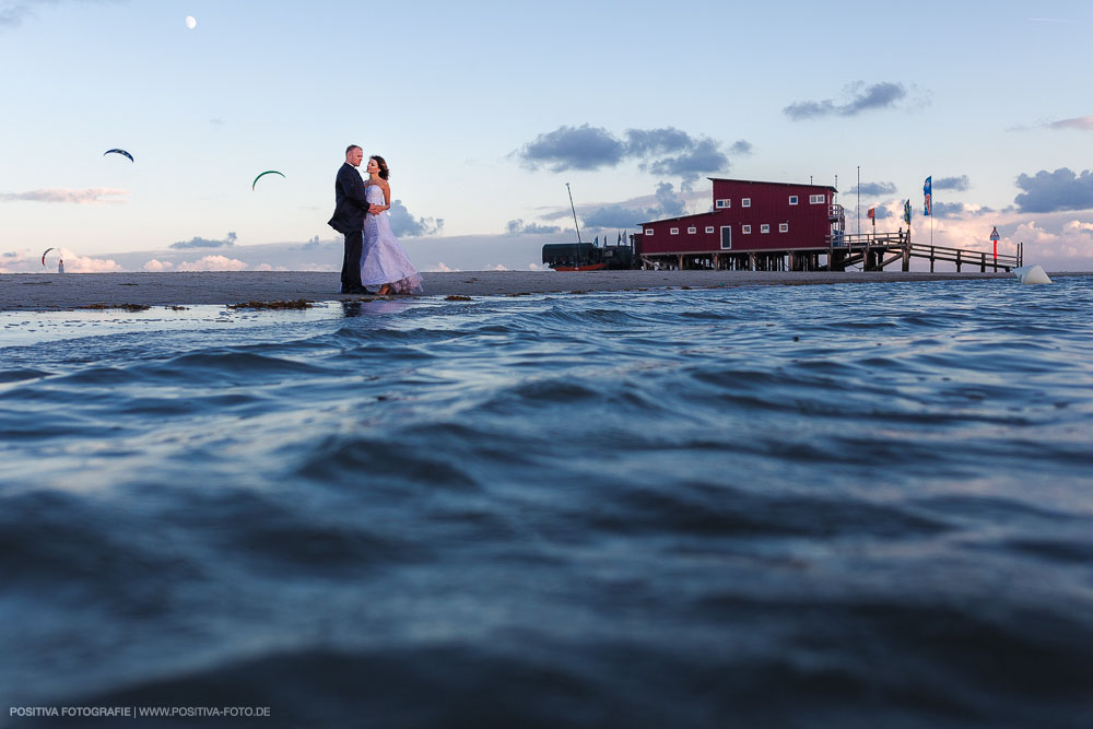 After-Wedding-Shooting Brautpaarshooting mit Olga und Alex in Sankt Peter-Ording an der Nordsee in Schleswig-Holstein - Hochzeitsfotografen Vitaly Nosov & Nikita Kret / Positiva Fotografie