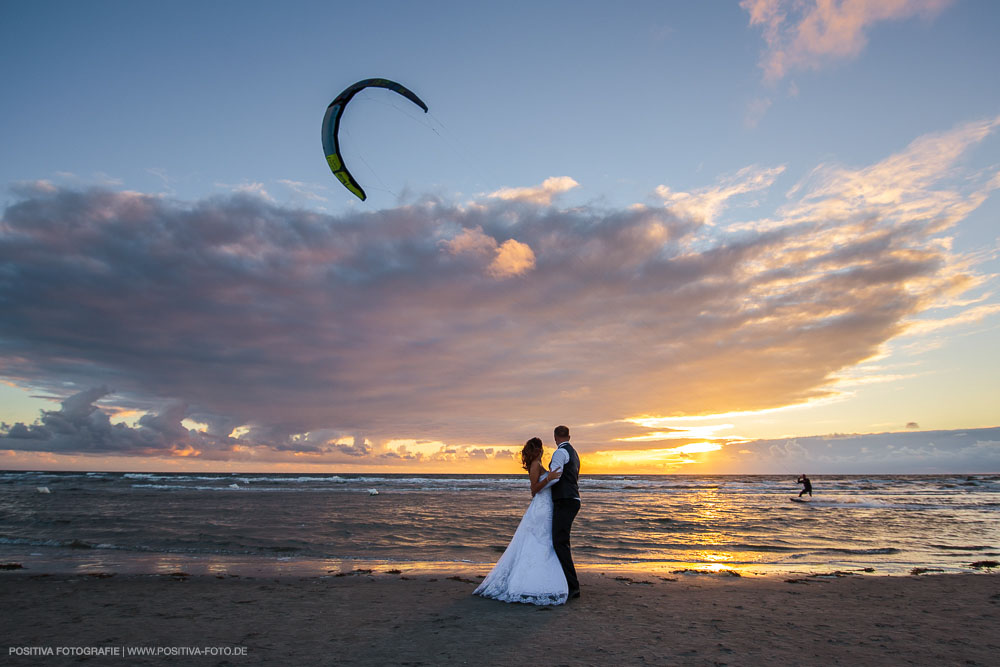 After-Wedding-Shooting Brautpaarshooting mit Olga und Alex in Sankt Peter-Ording an der Nordsee in Schleswig-Holstein - Hochzeitsfotografen Vitaly Nosov & Nikita Kret / Positiva Fotografie