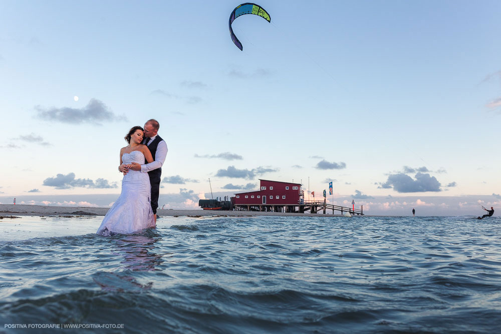 After-Wedding-Shooting Brautpaarshooting mit Olga und Alex in Sankt Peter-Ording an der Nordsee in Schleswig-Holstein - Hochzeitsfotografen Vitaly Nosov & Nikita Kret / Positiva Fotografie