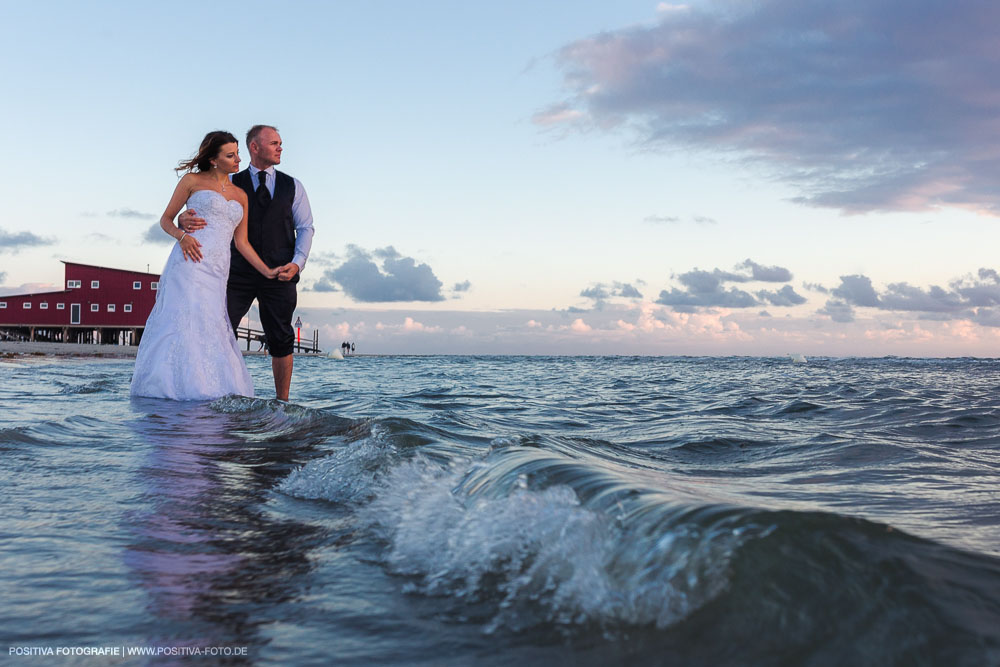 After-Wedding-Shooting Brautpaarshooting mit Olga und Alex in Sankt Peter-Ording an der Nordsee in Schleswig-Holstein - Hochzeitsfotografen Vitaly Nosov & Nikita Kret / Positiva Fotografie