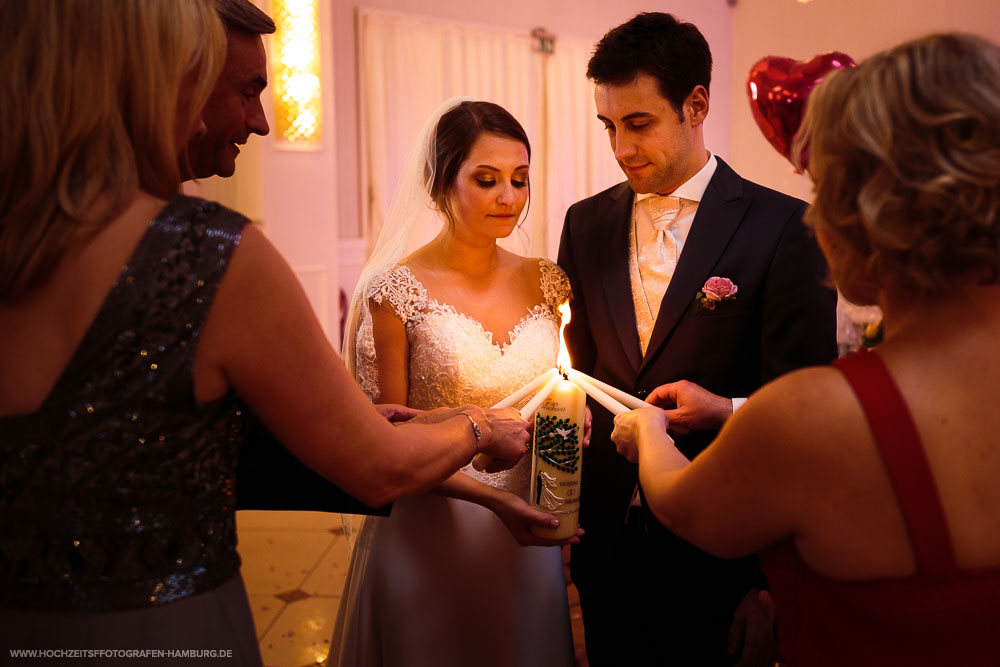 Hochzeit von Kristina und Hannes, Hochzeitsfeier in Le Royal in Hamburg / Vitaly Nosov & Nikita Kret - Hochzeitsfotografie