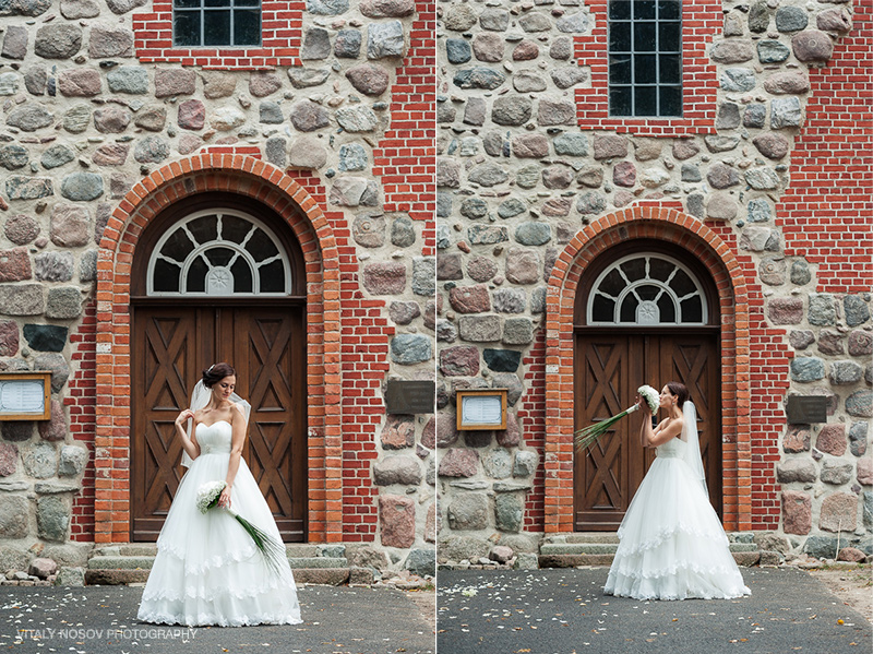 Hochzeit in Schleswig-Holstein. Kirchliche Trauung. Hochzeitsfotograf aus Hamburg Vitaly Nosov und Nikita Kret